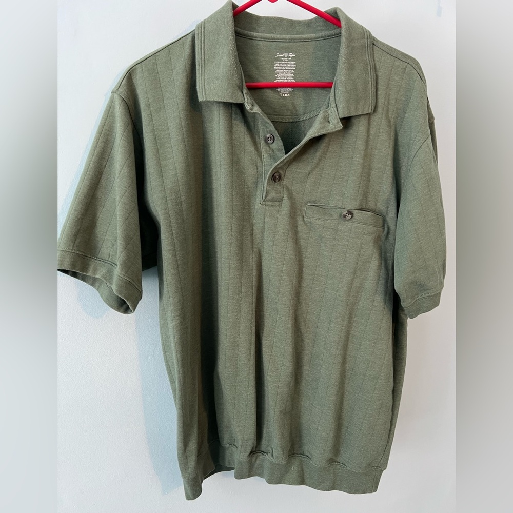 David Taylor Olive Polo Shirt